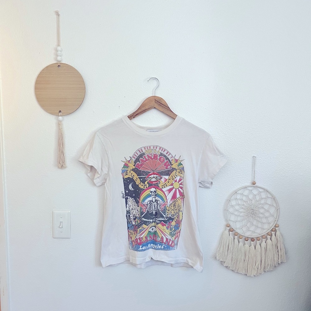 Daydreamer Cream Graphic Relaxed Tee